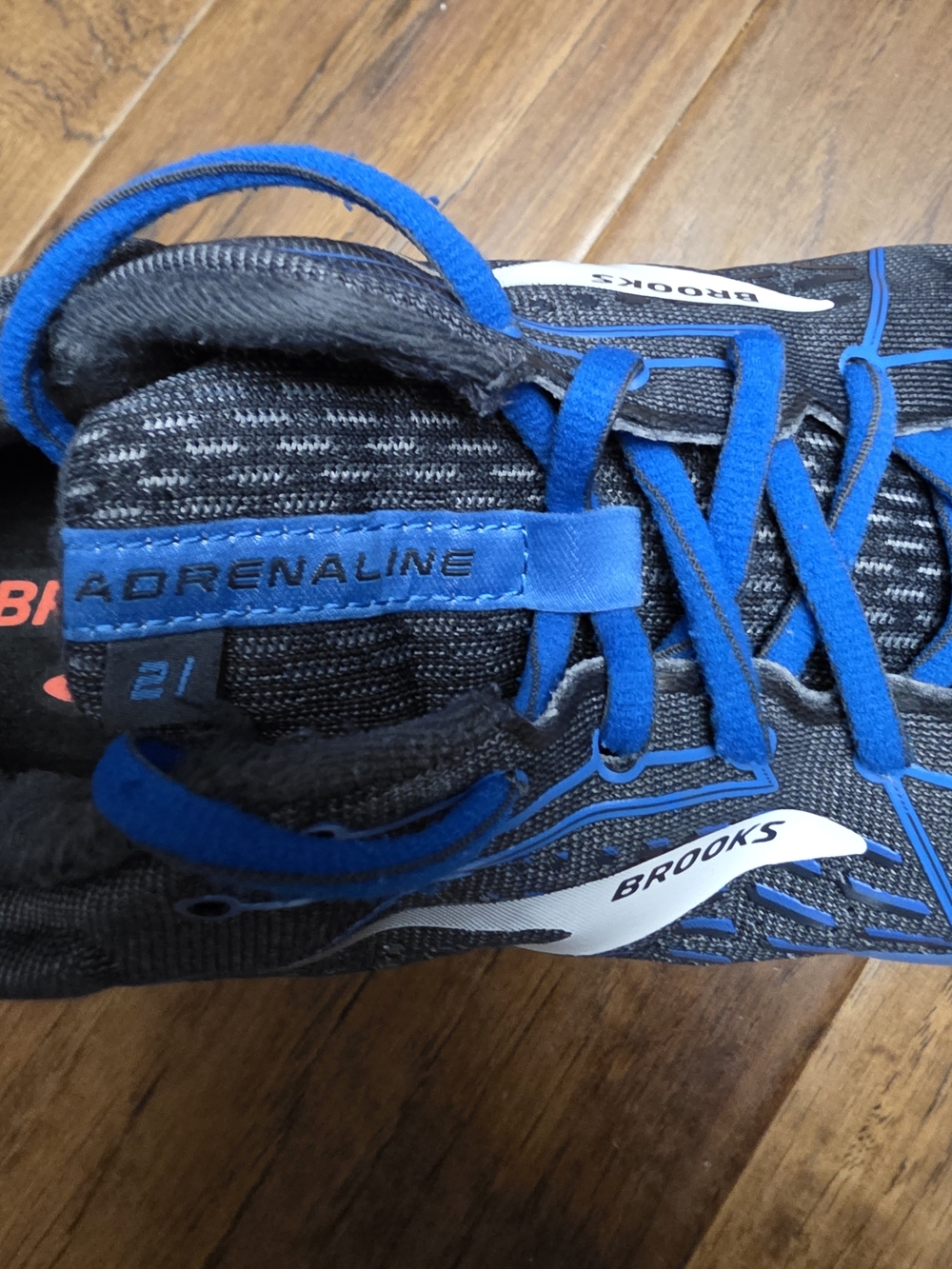 Brooks Adrenaline 21 Running Shoes - Charcoal and Blue - Picture 5 of 5